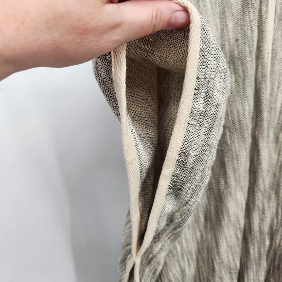 Llani Anthropologie Pilar Wrap Boho Cream Black Fringe Tassle Open Women OS - Picture 6 of 10